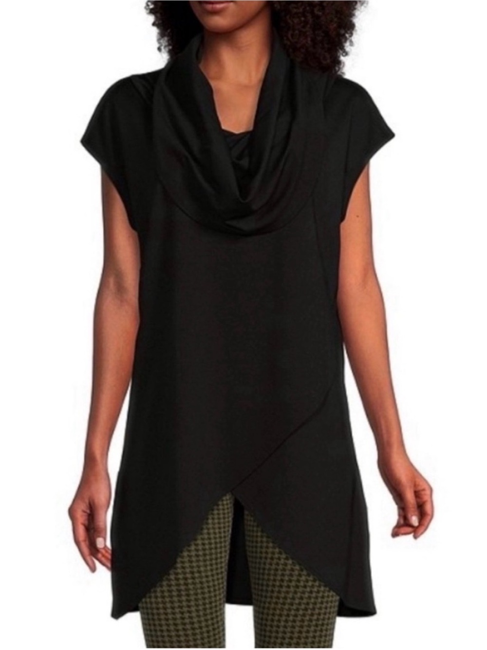 Bryn Walker Lavinia Tunic Top Women Size Large in Black